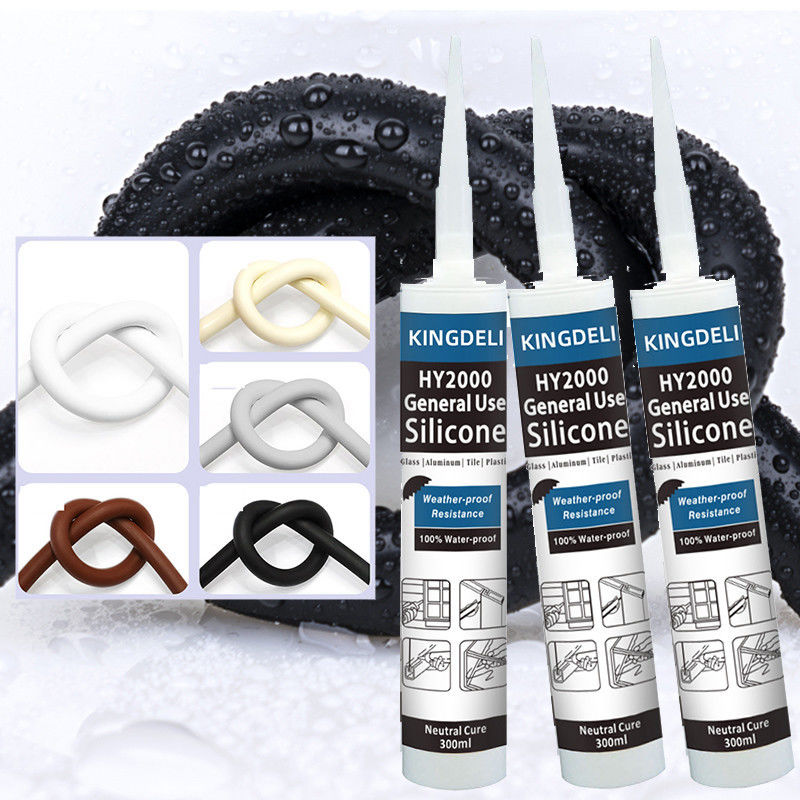Vedador neutro de múltiplos propósitos do silicone, colagem clara do silicone para resistente UV de vidro