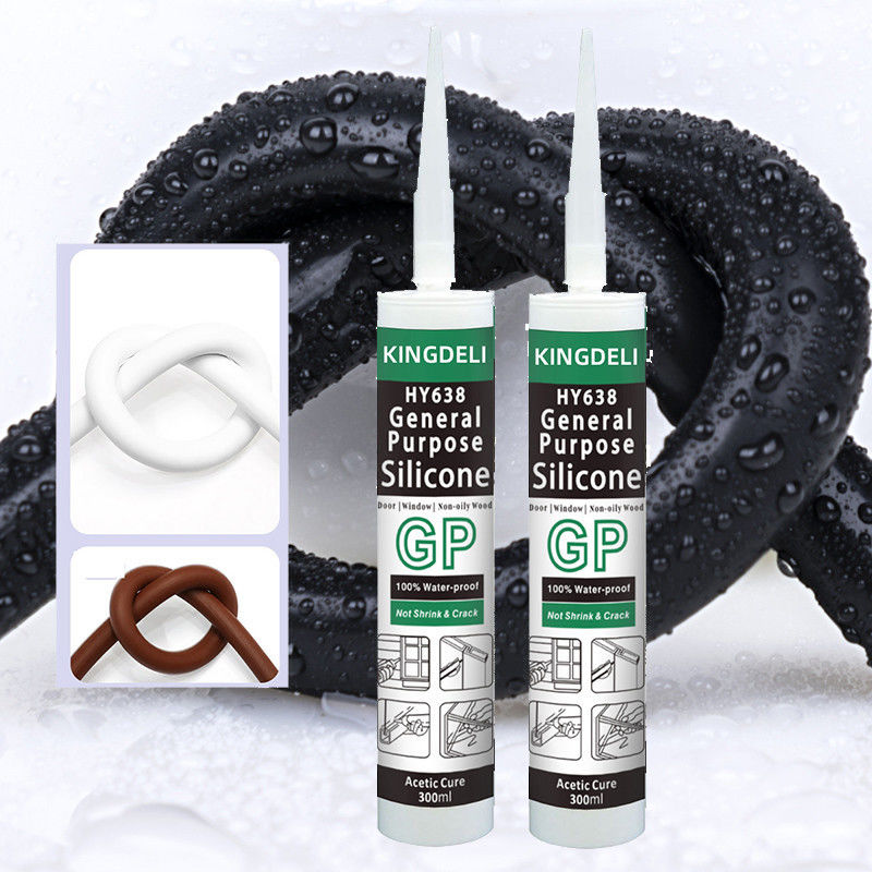 Do vedador esparadrapo de vidro do silicone do GP cor clara branca para a janela